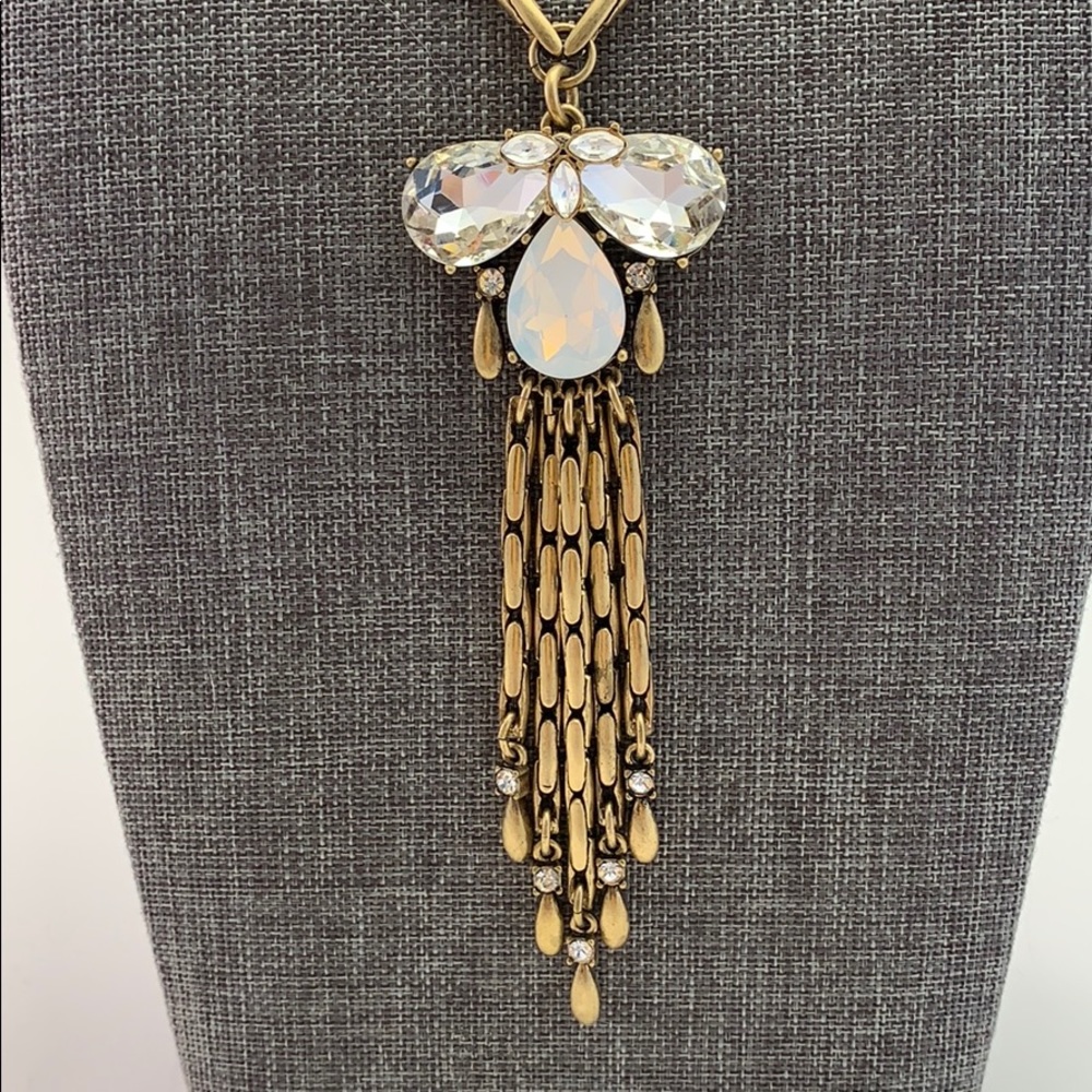 Gorgeous Baublebar Necklace w/Crystals & Tassels